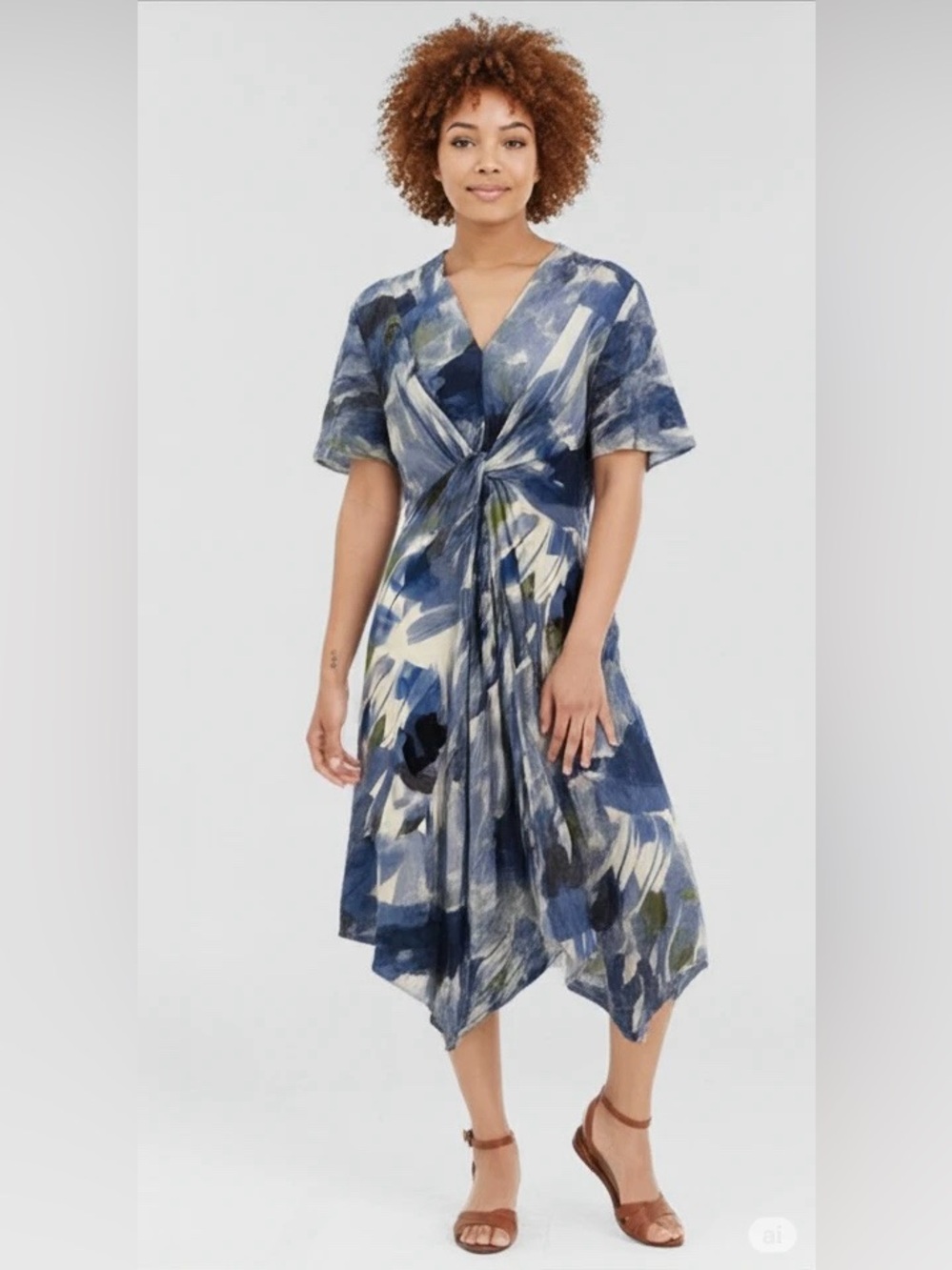 Vivid Aura Patterned Dress